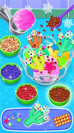 五彩冰淇淋制作商店0